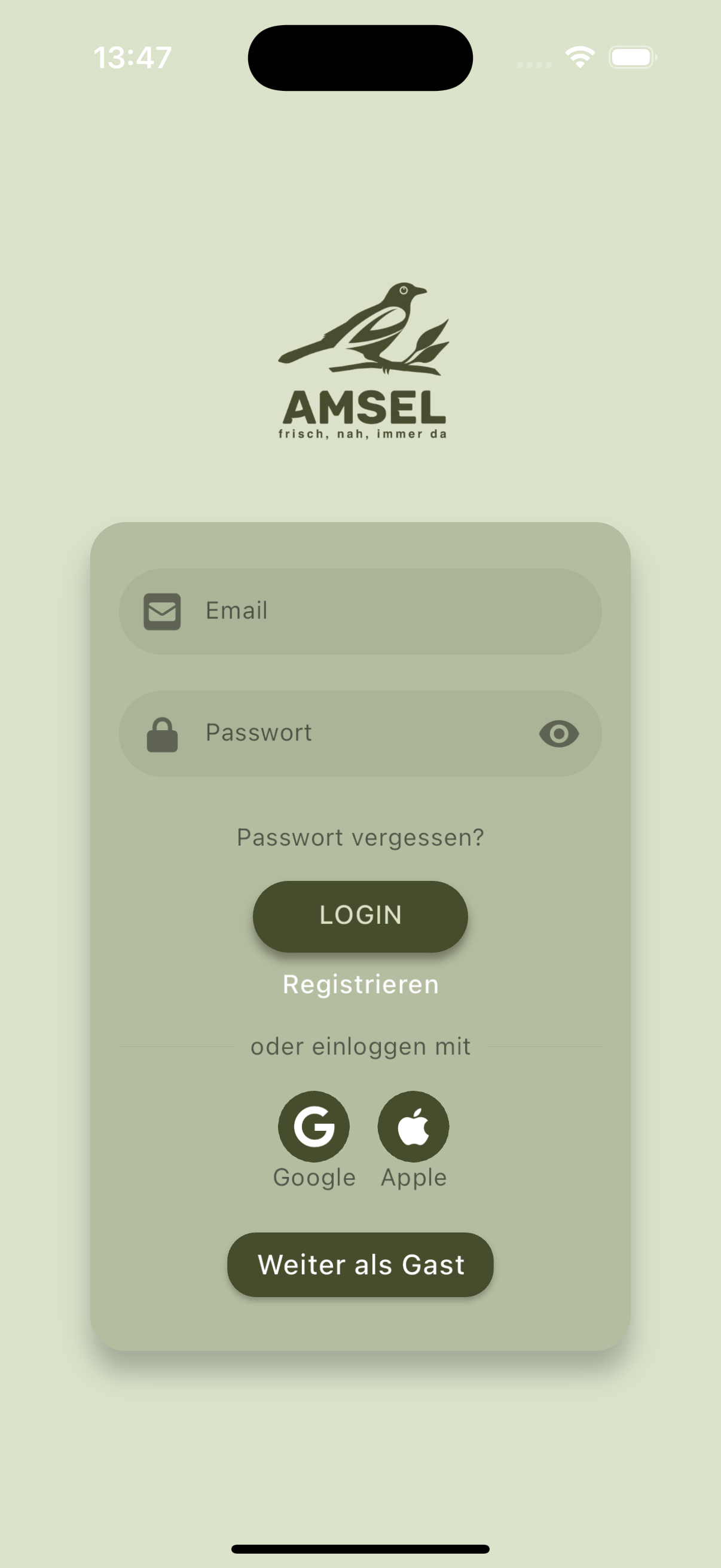 Amsel Login Page