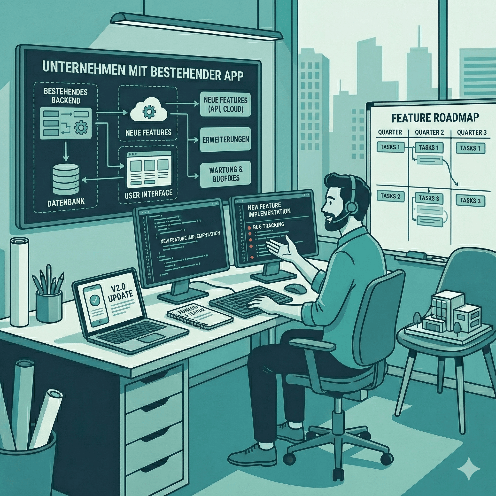 Unternehmen mit bestehender App