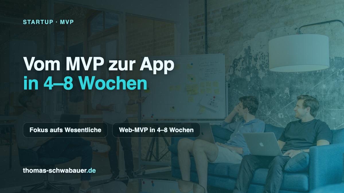 Vom MVP zur App – Titelbild für Gründer und Startups
